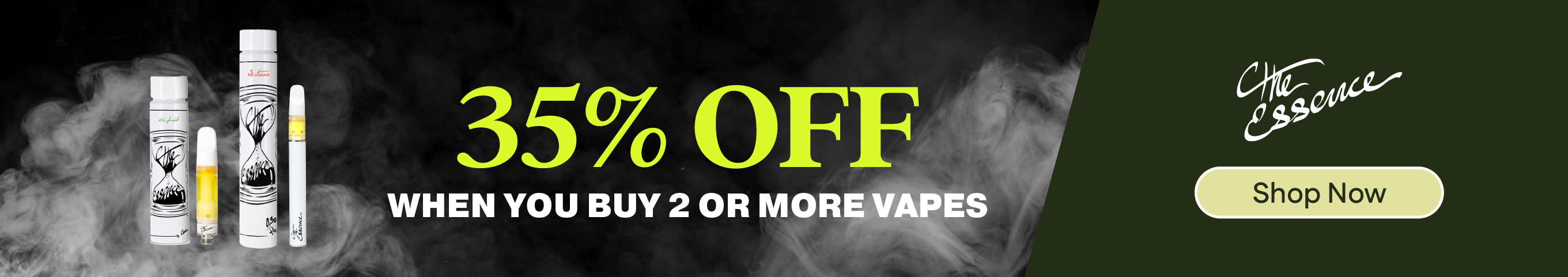 35% OFF When You Buy 2+ (the) Essence Vapes