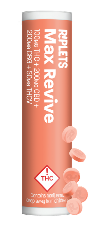 Riplets Max Revive + CBG, CBD, THCv Ripple