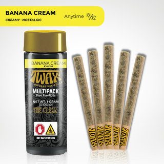 Twax Banana Cream Infused Preroll 5-Pack The Clear