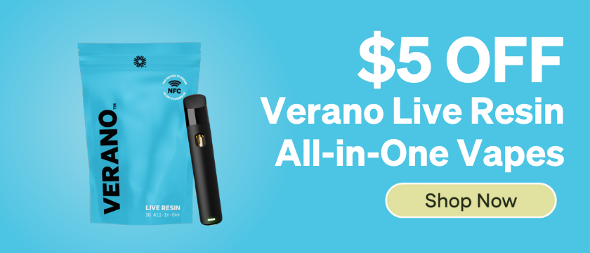 $5 OFF Verano Live Resin All-in-One Vapes
