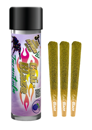 Blueberry Tarantula Infused Pre-roll 3 pack (S) Cali Blaze