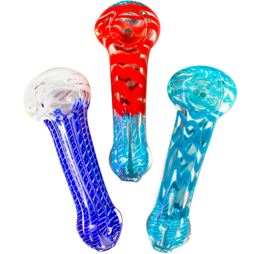 4.5 inch Assorted Glass Pipes EACH, Spoon Pipe