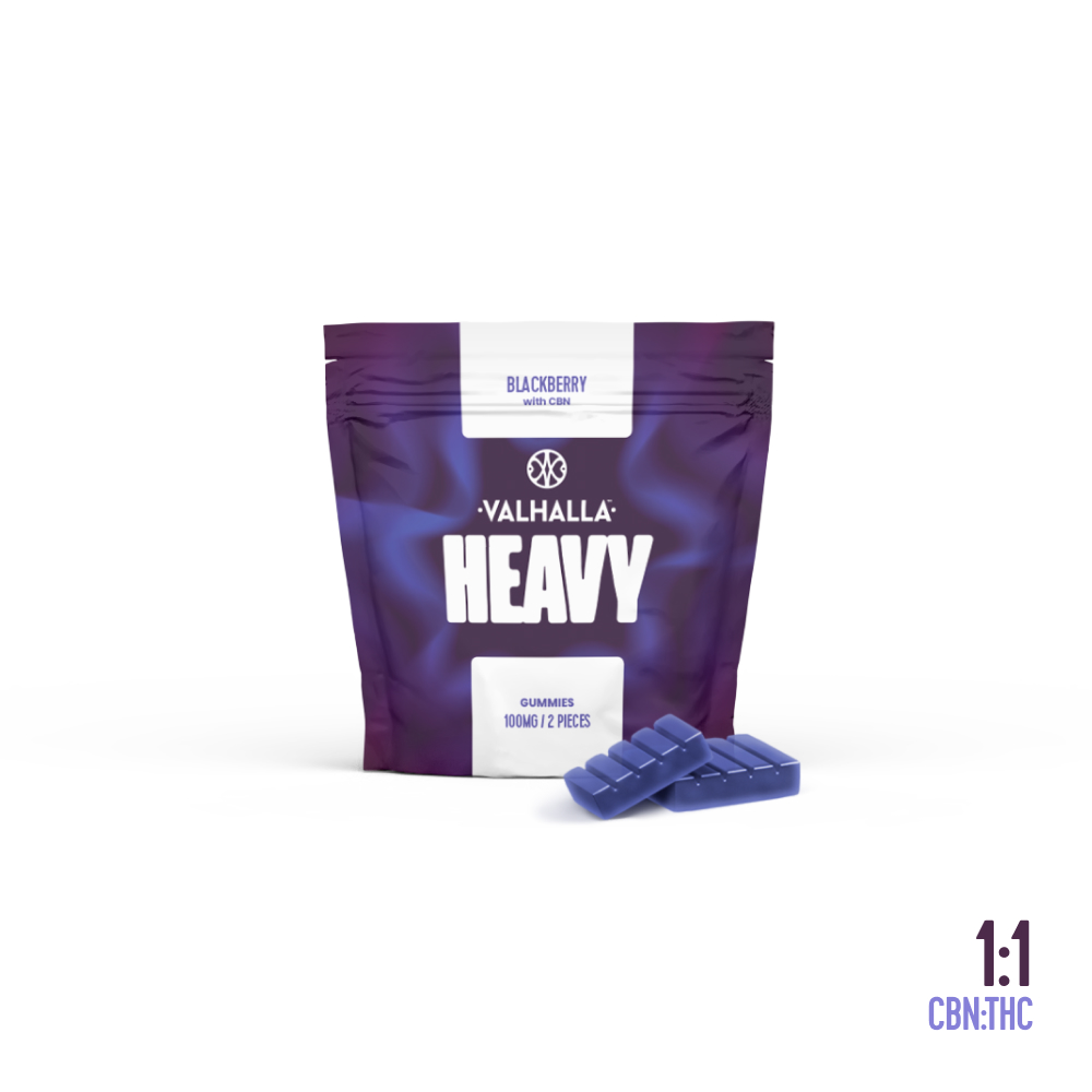 Buy Heavy Blackberry 1:1 (THC:CBN) 2pk / 100mg High Dose Soft