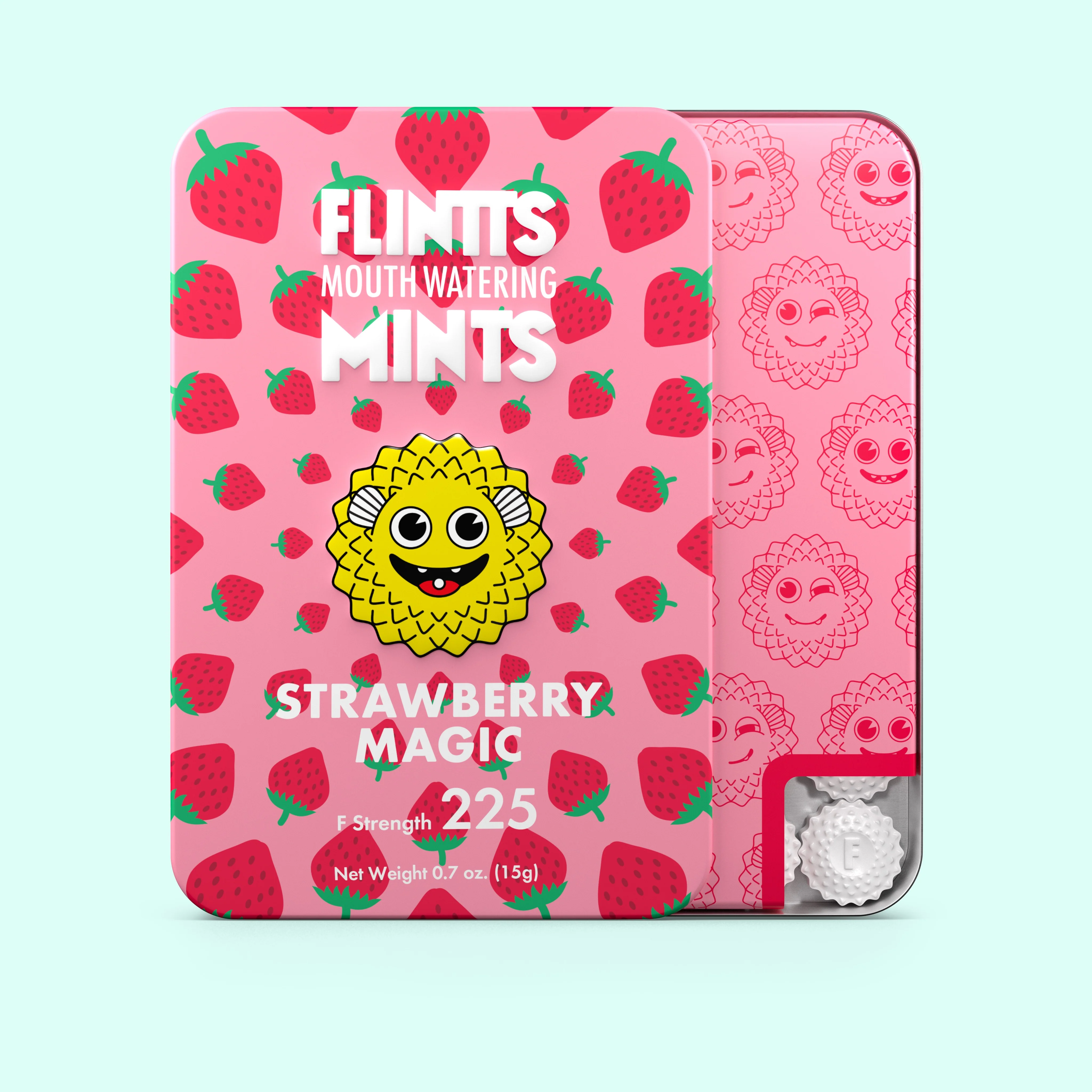 Flintts Mints Mouthwatering Mints | Strawberry Magic