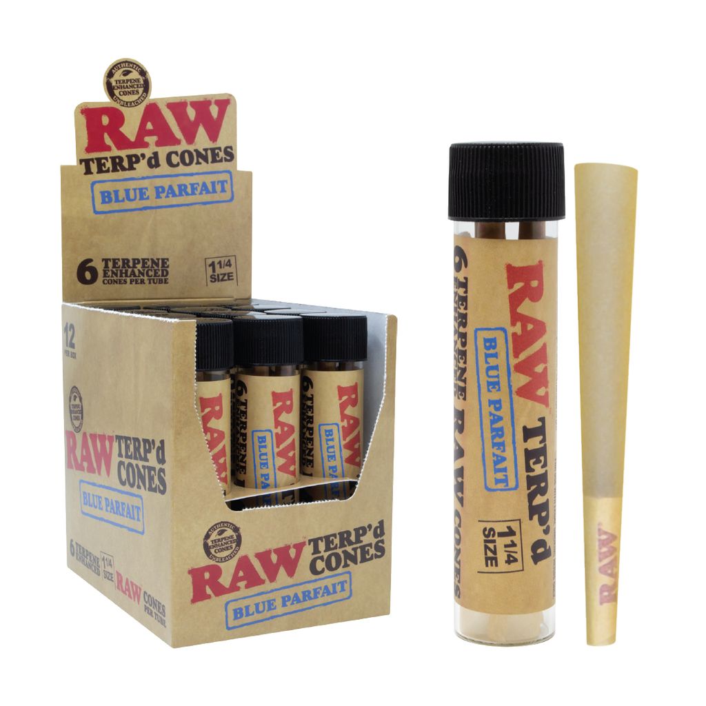 Raw Terp'd Cones | 1 1/4 | 6 Pack | Blue Parfait