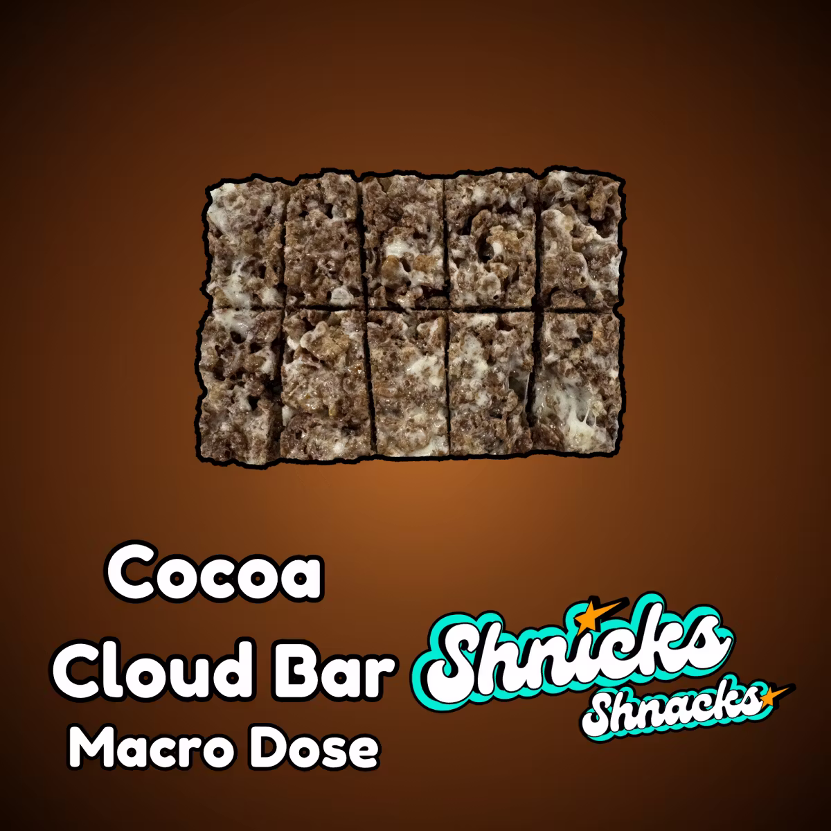 Cocoa Cloud Bar | 100mg Macro Dose Shnick's Shnacks