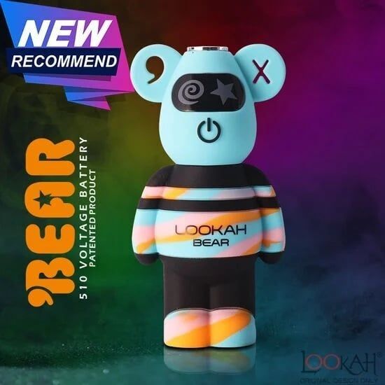 Lookah Bear 510 Battery Variable Voltage Batteries, Gray