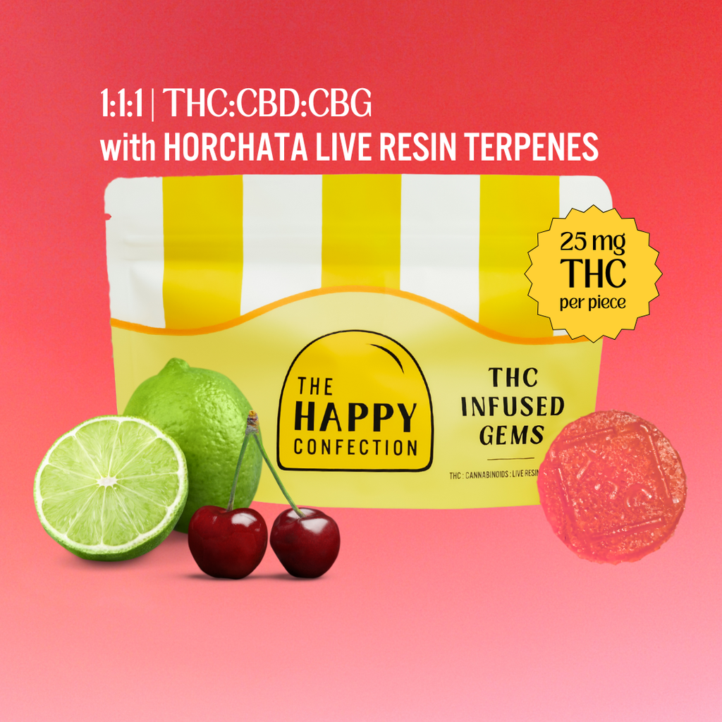 The Happy Confection Chillaxing Cherry Limeade 1:1:1 Gummy Candy Edible, 600mg, 20pk (MED)