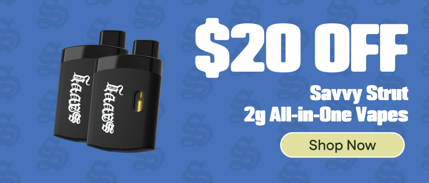 $20 OFF Savvy Strut 2g All-in-One Vapes