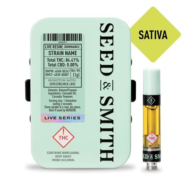 Lemon Dankness Live Resin Cartridge Seed & Smith