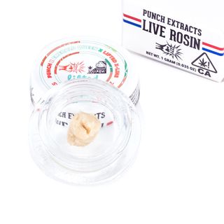 Strawberry Glowz Live Rosin Badder Tier 4 Punch Edibles