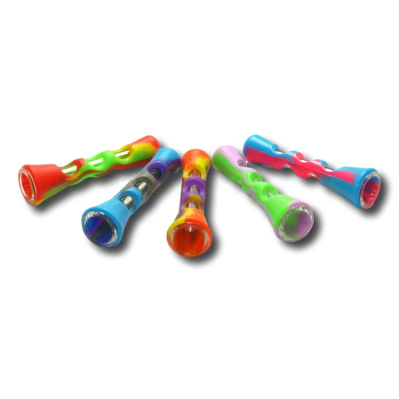 Silicone w/ Glass Tube