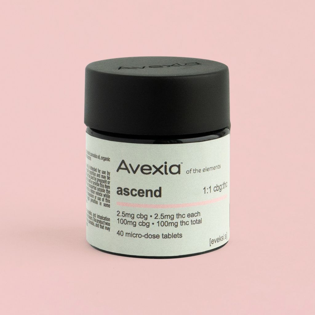 Avexia 1:1 THC:CBG Ascend Tablets Capsule, 100mg, 40pk