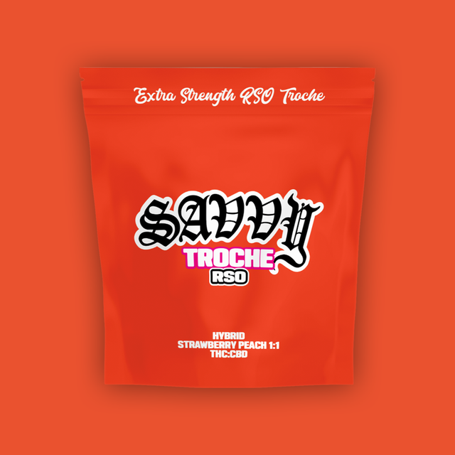 1:1 THC:CBD Strawberry Peach Savvy