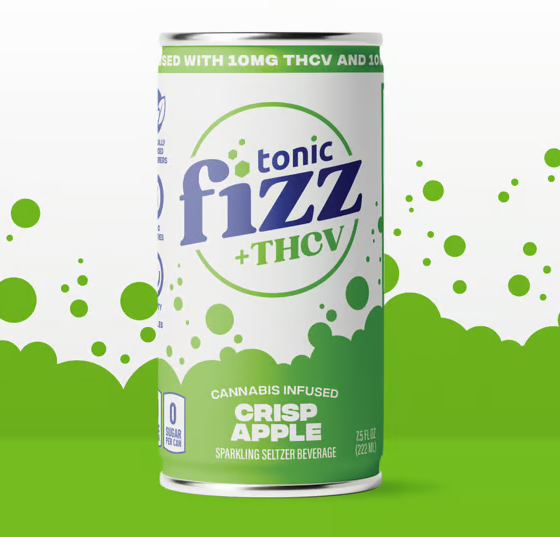 Tonic Crisp Apple Fizz 1:1 (THC:THCv) Beverage 10mg