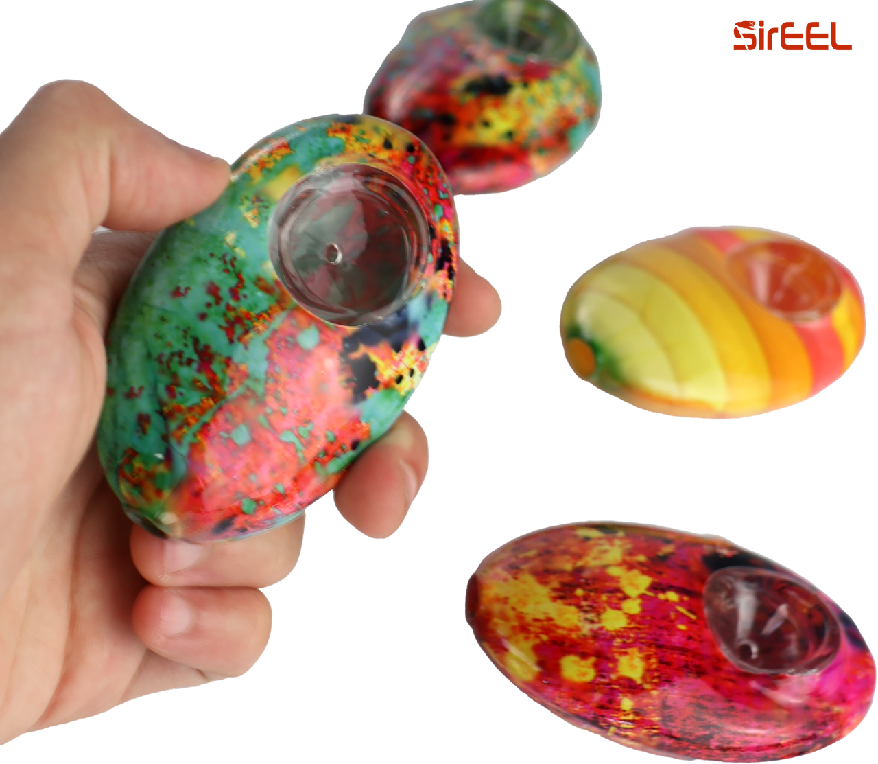 3.3" Miragestone Pebble Hand Pipe Sireel