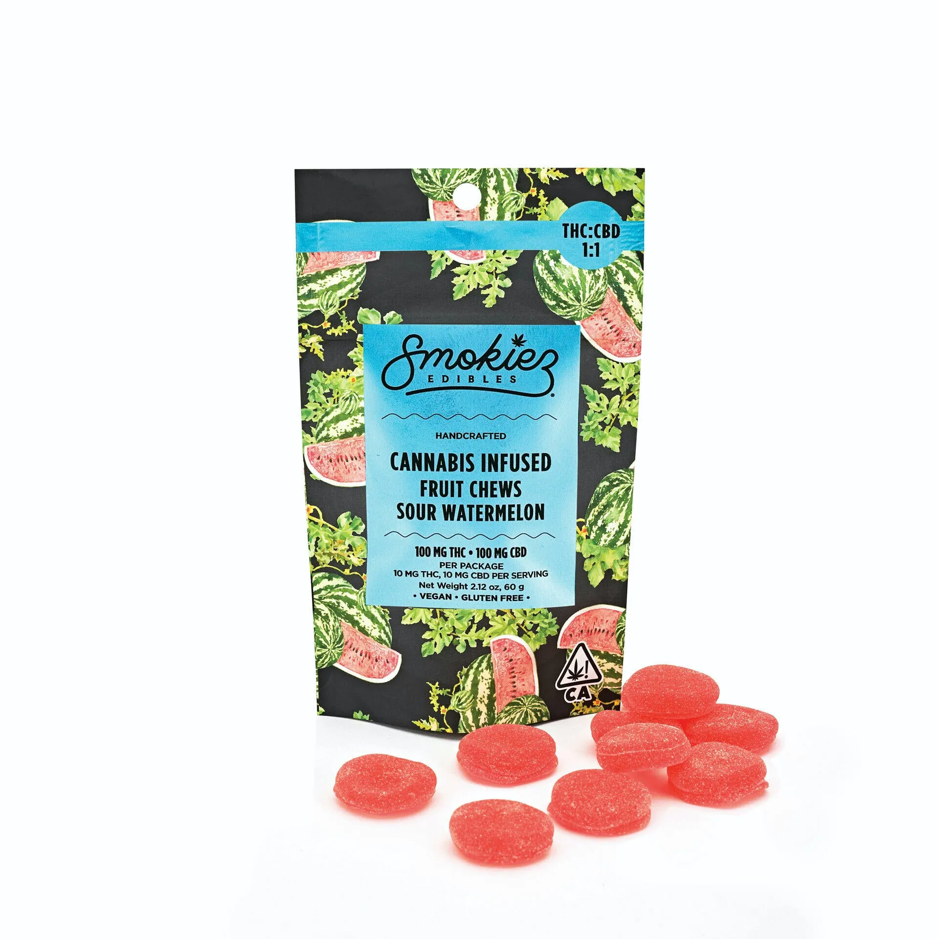 1:1 CBN Sour Jamberry Fruit Chews Smokiez