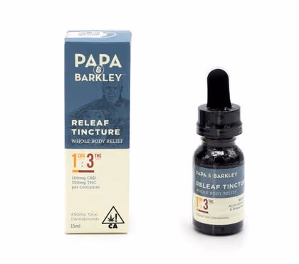 THC Releaf Tincture 1:3 CBD:THC  Papa & Barkley
