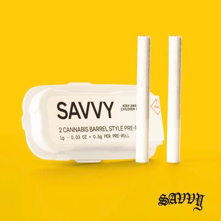 Savvy Apricot Stomper Barrels Multi-Pack Pre-Roll, 1g, 2-Pack