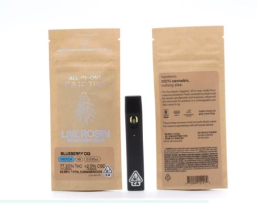 High Purity: Blueberry OG Rosin w/ Diamonds AIO PAX