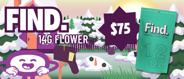 Cannabis Promo, Cannabis Sales, Cannabis Discounts, Cannabis on Sale, $75 Find. 14G Flower