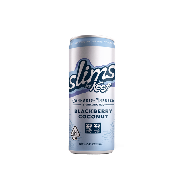 Slims Blackberry Coconut 25:25mg THC:CBD Keef