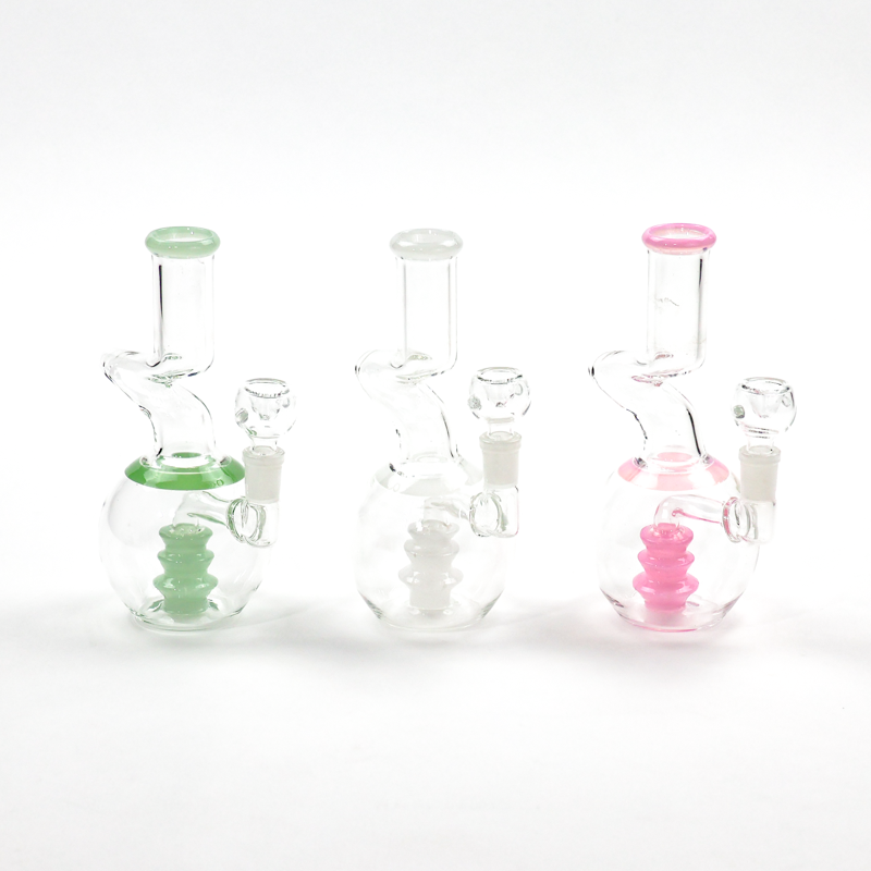 8" Slime Zong Shaped Bong w/ Flower Bowl Luv Buds