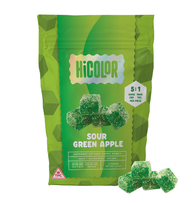 Sour Green Apple 5:1 CBD:THC HiColor