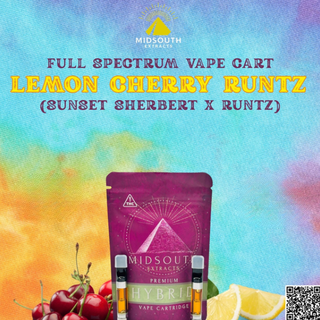 Vape Cart | Lemon Cherry Runtz |  Mid South Extracts
