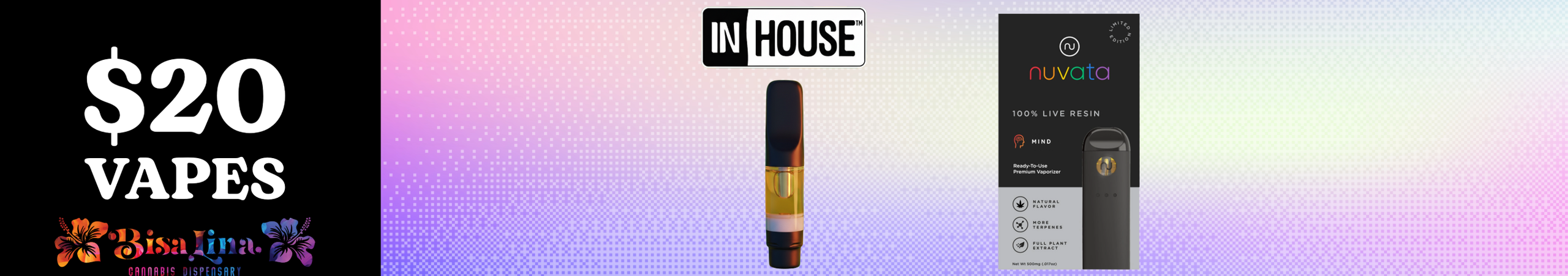 Cannabis Promo, Cannabis Sales, Cannabis Discounts, Cannabis on Sale, $20 Vapes