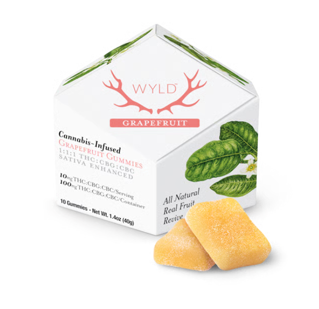 Grapefruit 1:1:1 THC:CBG:CBC Wyld Grapefruit 1:1:1 THC:CBG:CBC Wyld