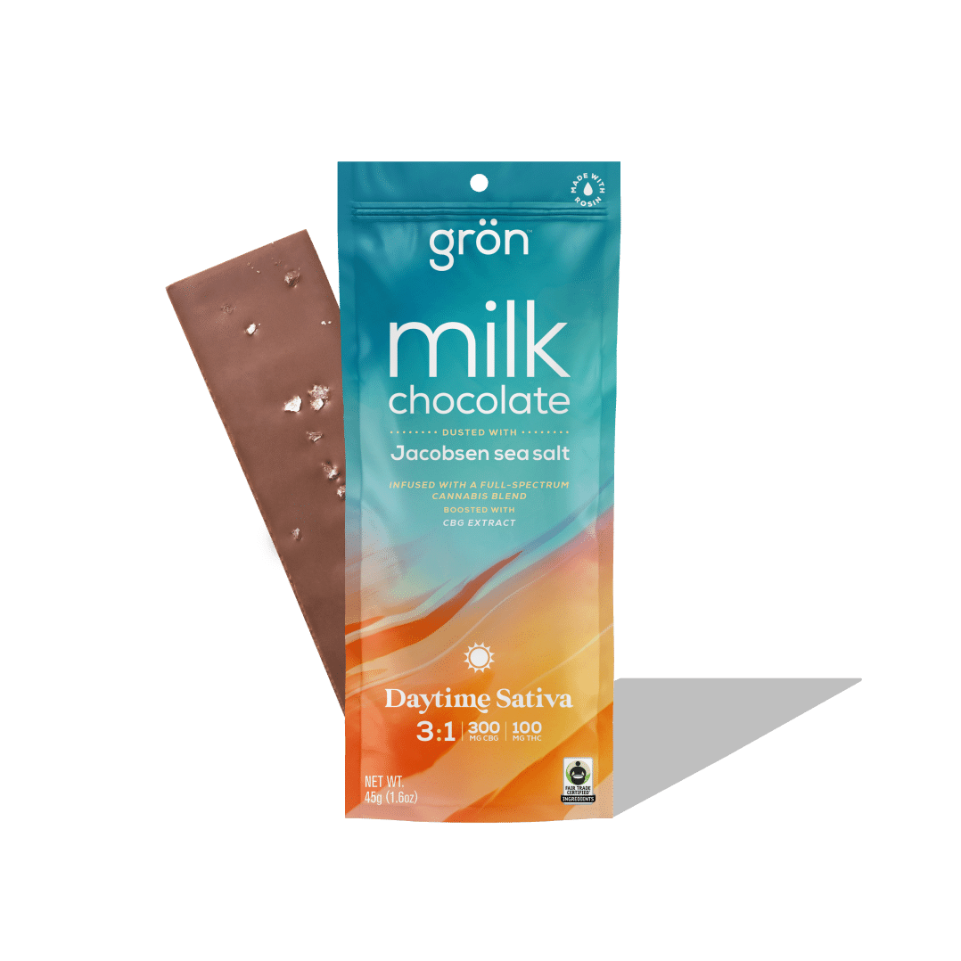 Milk Chocolate with Sea Salt Daytime Sativa Gron