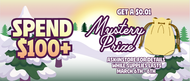 Cannabis Promo, Cannabis Sales, Cannabis Discounts, Cannabis on Sale, Spend $100, Get a Mystery Product for 1¢