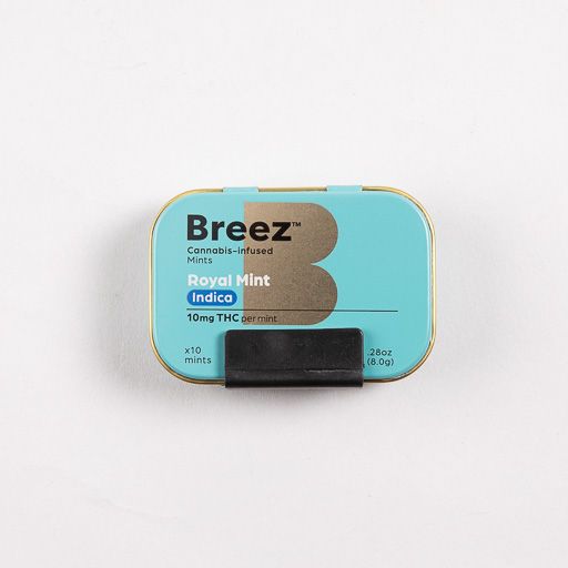 Breez Indica Mint Candy Edible, 100mg, 10pk