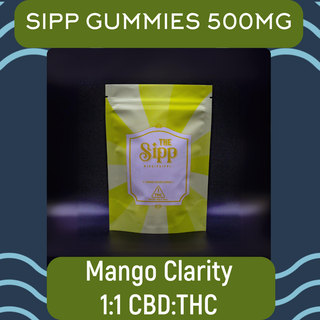 Gummies | Sativa | Clarity | Mango | THC:CBD The Sipp