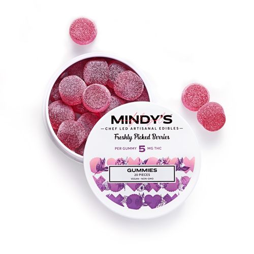 Mindy's Freshly Picked Berries Gummy Candy Edible, 100mg, 20pk