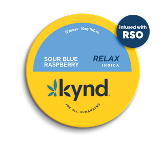 Relax Sour Blue Raspberry Kynd
