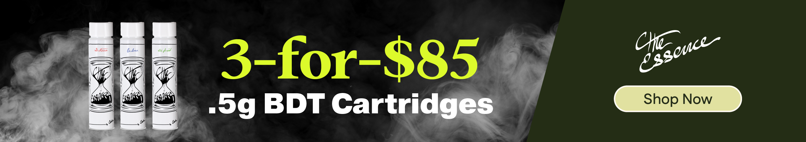 3-for-$85 (the) Essence 0.5g BDT Cartridges