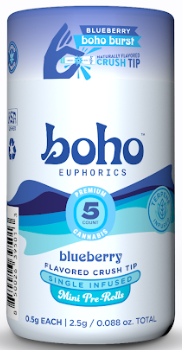 BOHO Burst Blueberry | 2.5g 5Pk Triple Infused Pre-Roll