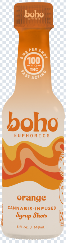 Orange | 100mg 5oz Syrup Shot BOHO Euphorics