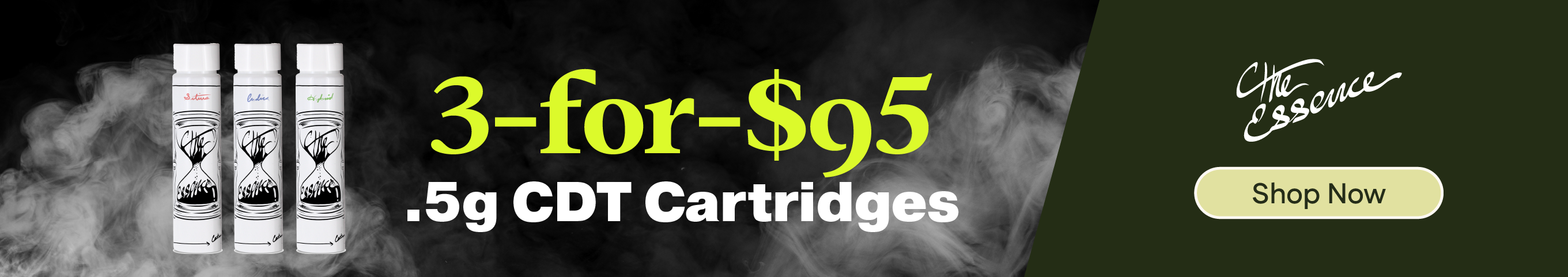 3-for-$95 (the) Essence 0.5g CDT Cartridges