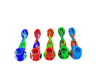 4.5" Silicone Cobb Pipe w/ Glass Bowl - Assorted Colors LuvBuds