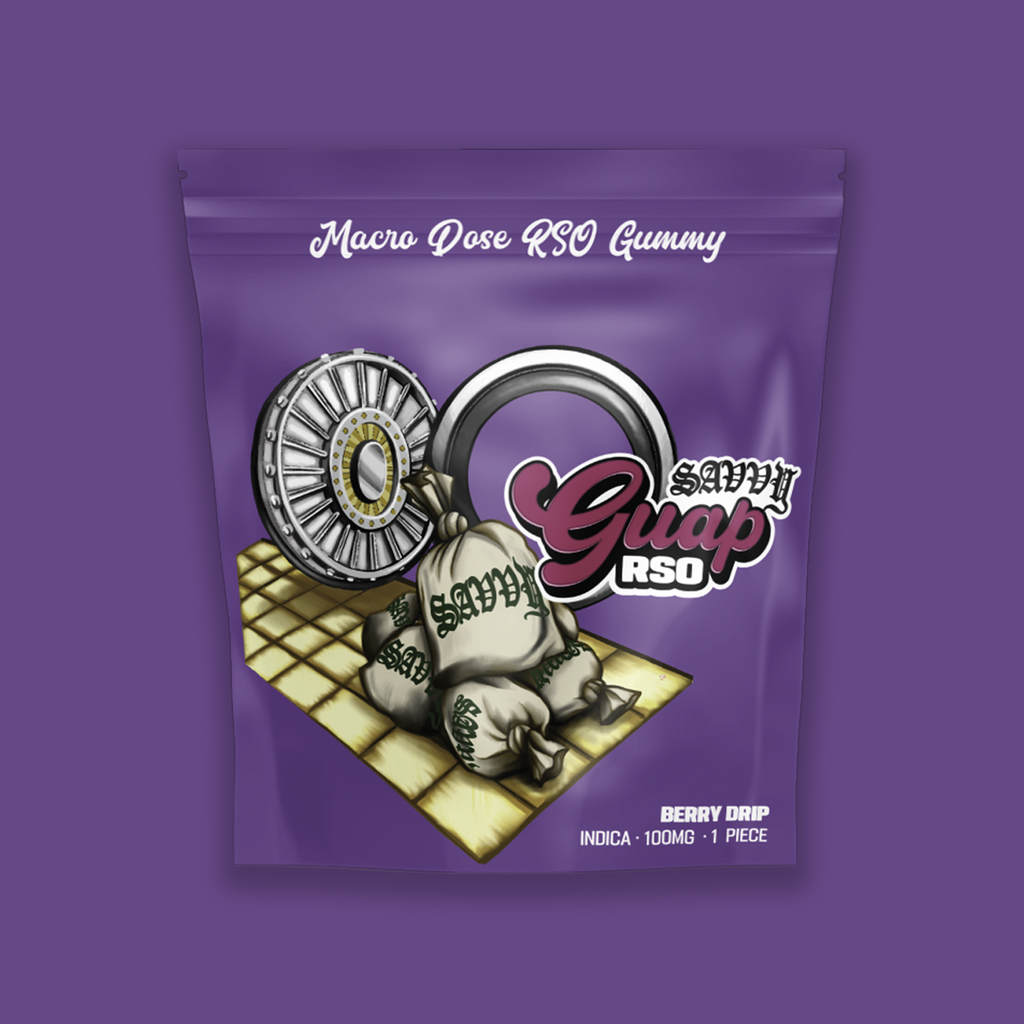 Savvy Guap RSO Berry Drip Gummies 100mg Single Piece
