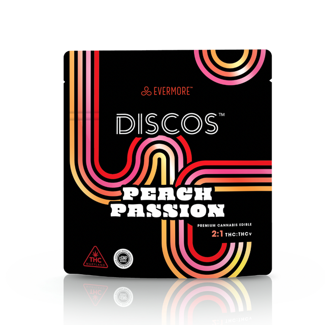 Discos Peach Passion 2:1 THC:THCv Evermore Cannabis Company