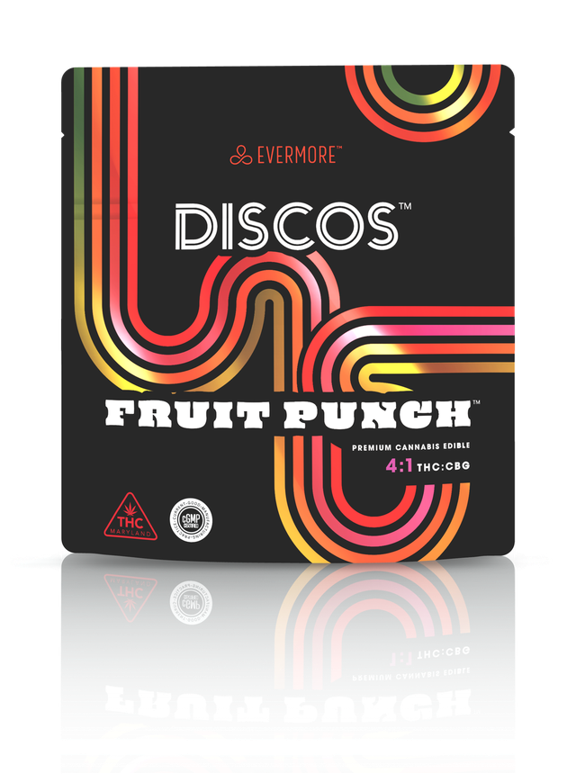 Discos Fruit Punch 4:1 THC:CBG Evermore Cannabis Company