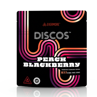 Discos Peach Blackberry 8:1:1 CBD:THC:CBC Evermore Cannabis Company