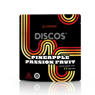 Discos Pineapple Passionfruit 1:1 CBD:THC  Evermore Cannabis Company