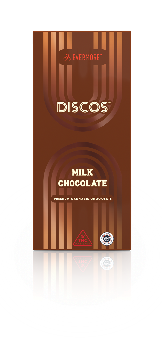 Discos Milk Chocolate Salted Caramel Evermore Cannabis Company