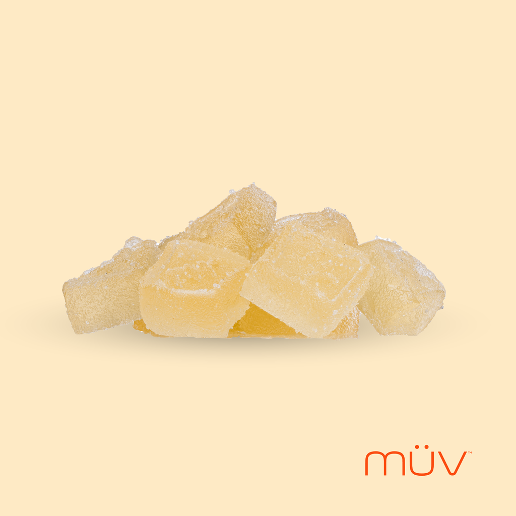 MÜV Mandarin 1:1 CBD:THC Soft Chews Ratio Soft Chews Edible, 100mg, 10-Pack - image 2