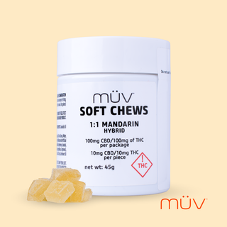 Mandarin  1:1 CBD:THC Soft Chews MÜV